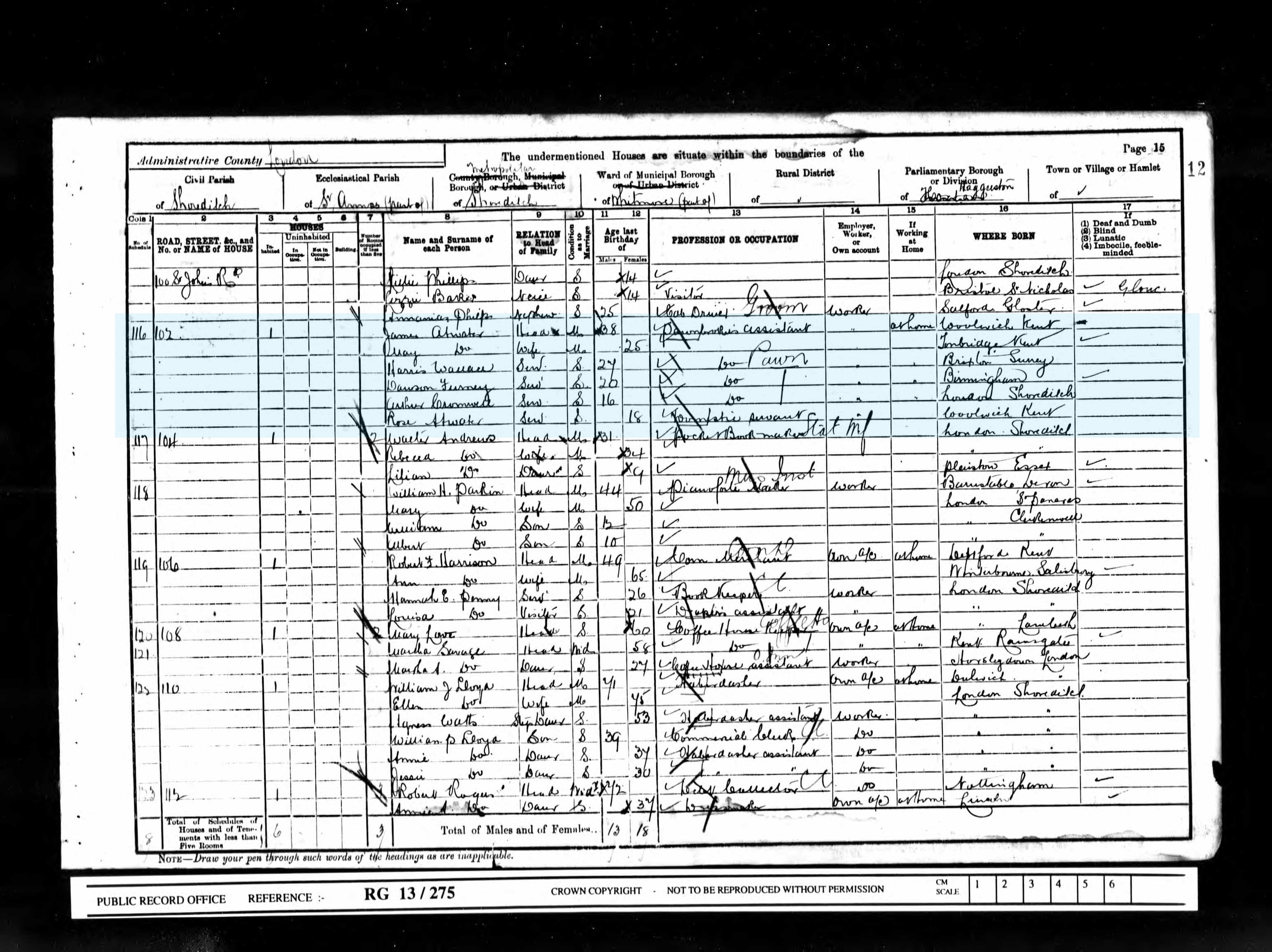ATWATER-James-L-1901-Census