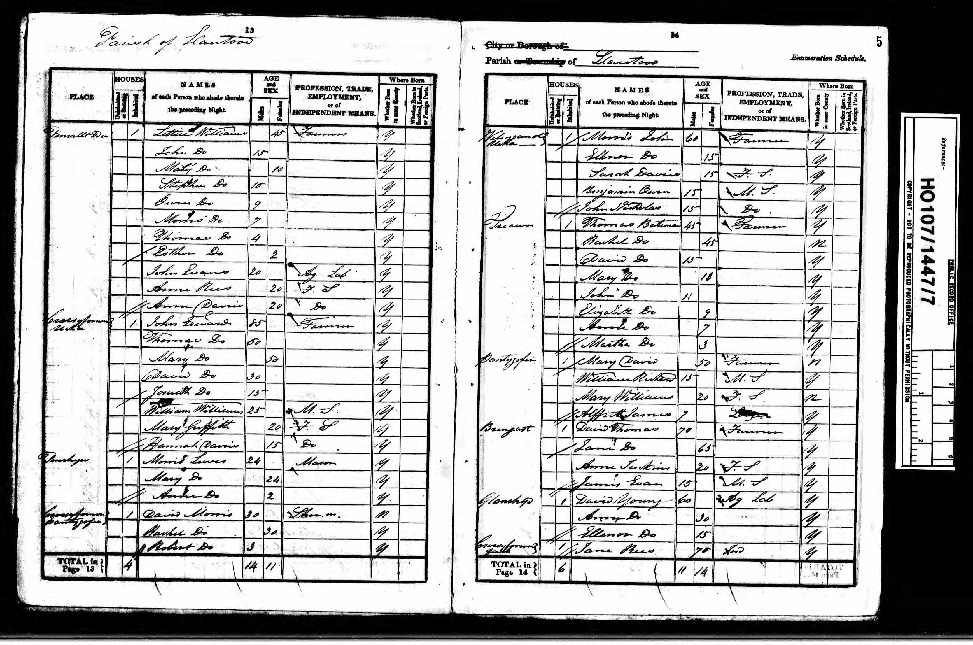 BATEMAN-David-1841-Census