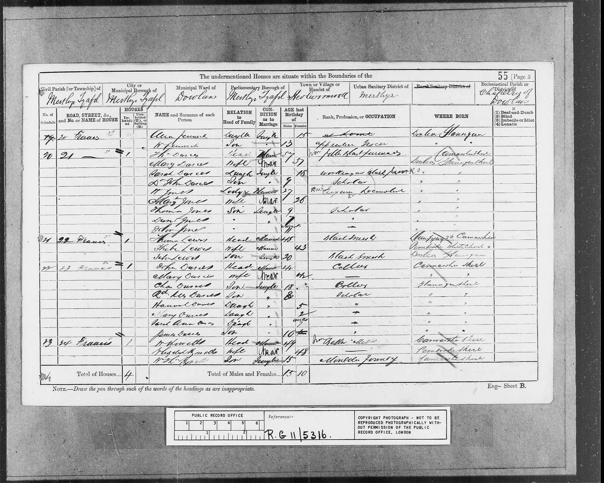 DAVIES-John-1881-Census