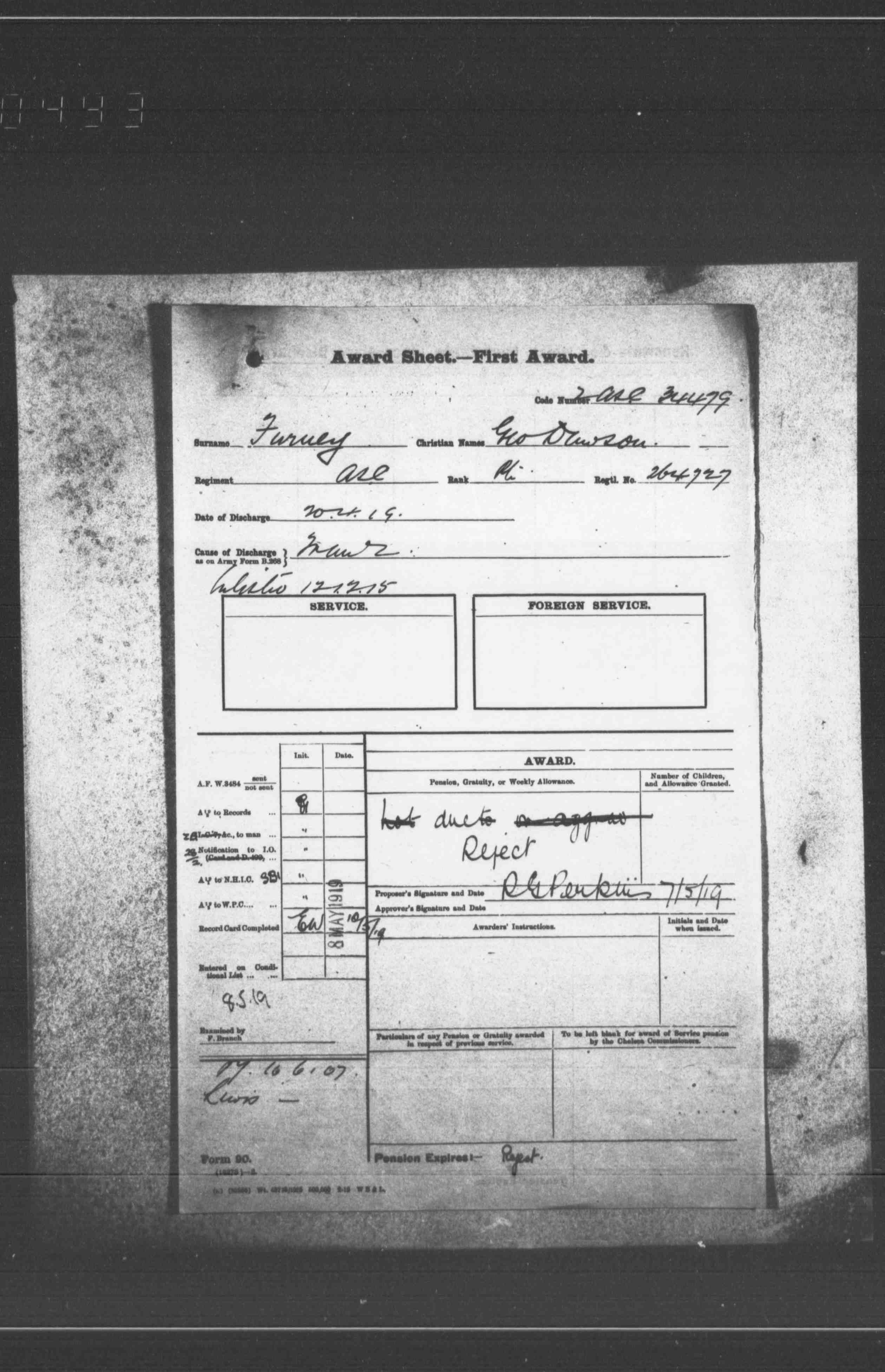 FURNEY-George-Dawson-1919-Ww1-Pension-Record-Page7