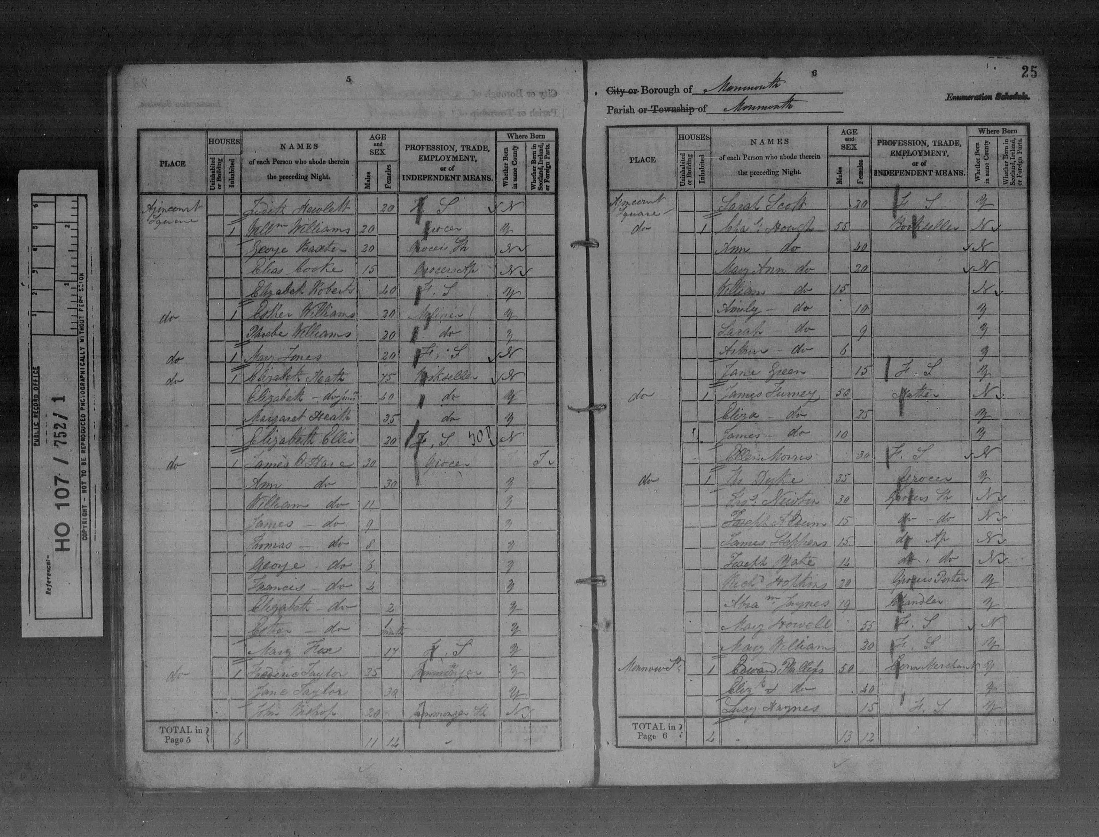 FURNEY-James-1841-Census