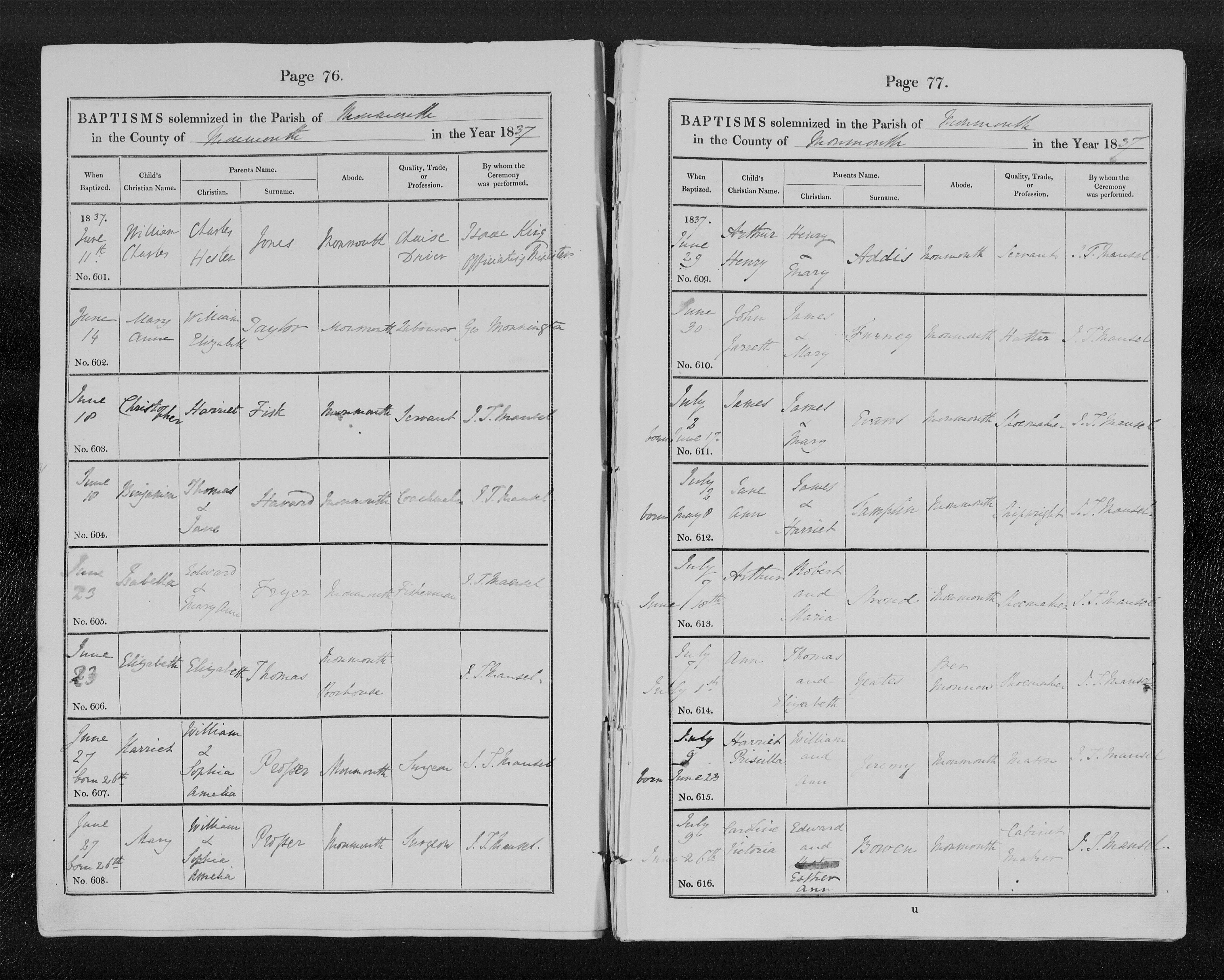 FURNEY-John-Jarrett-1837-Baptism