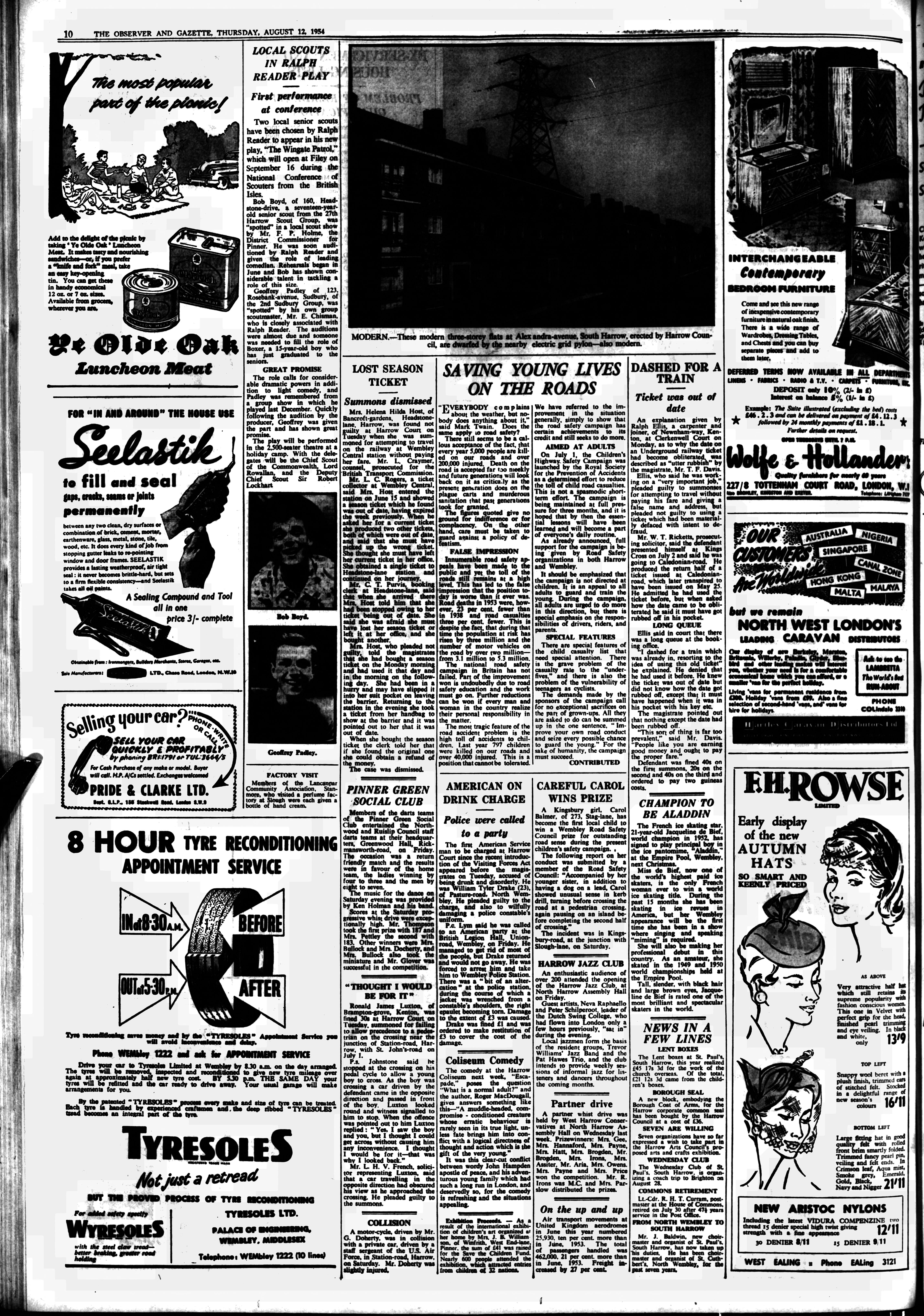 PADLEY-Geoffrey-1954-Newspaper-Article